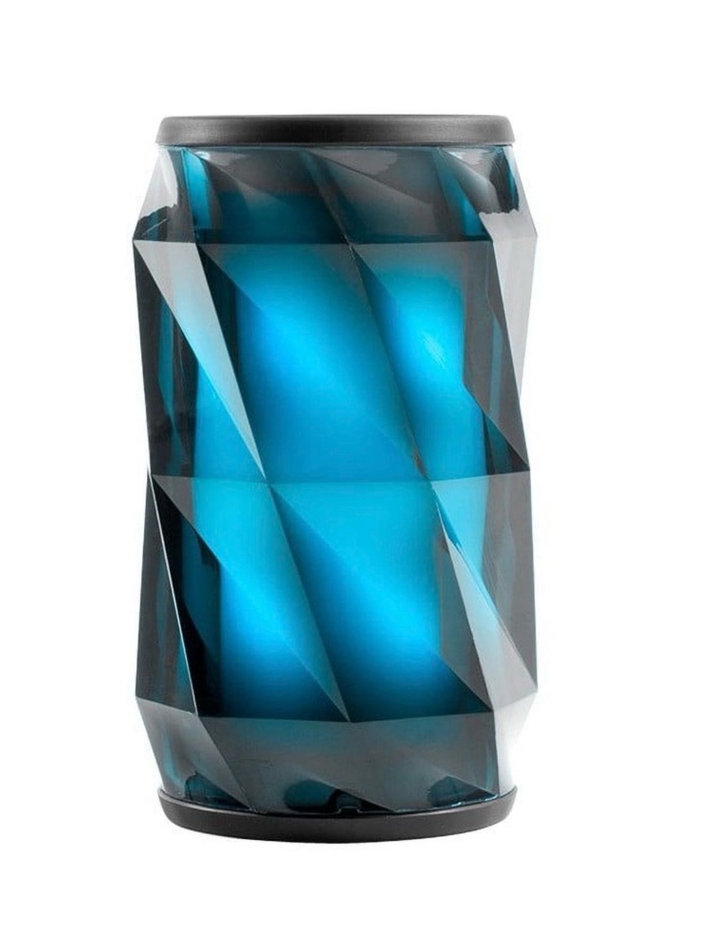 iHome Blue Gem-Shaped LED Bluetooth Speaker With Power Cord And Plug Tested